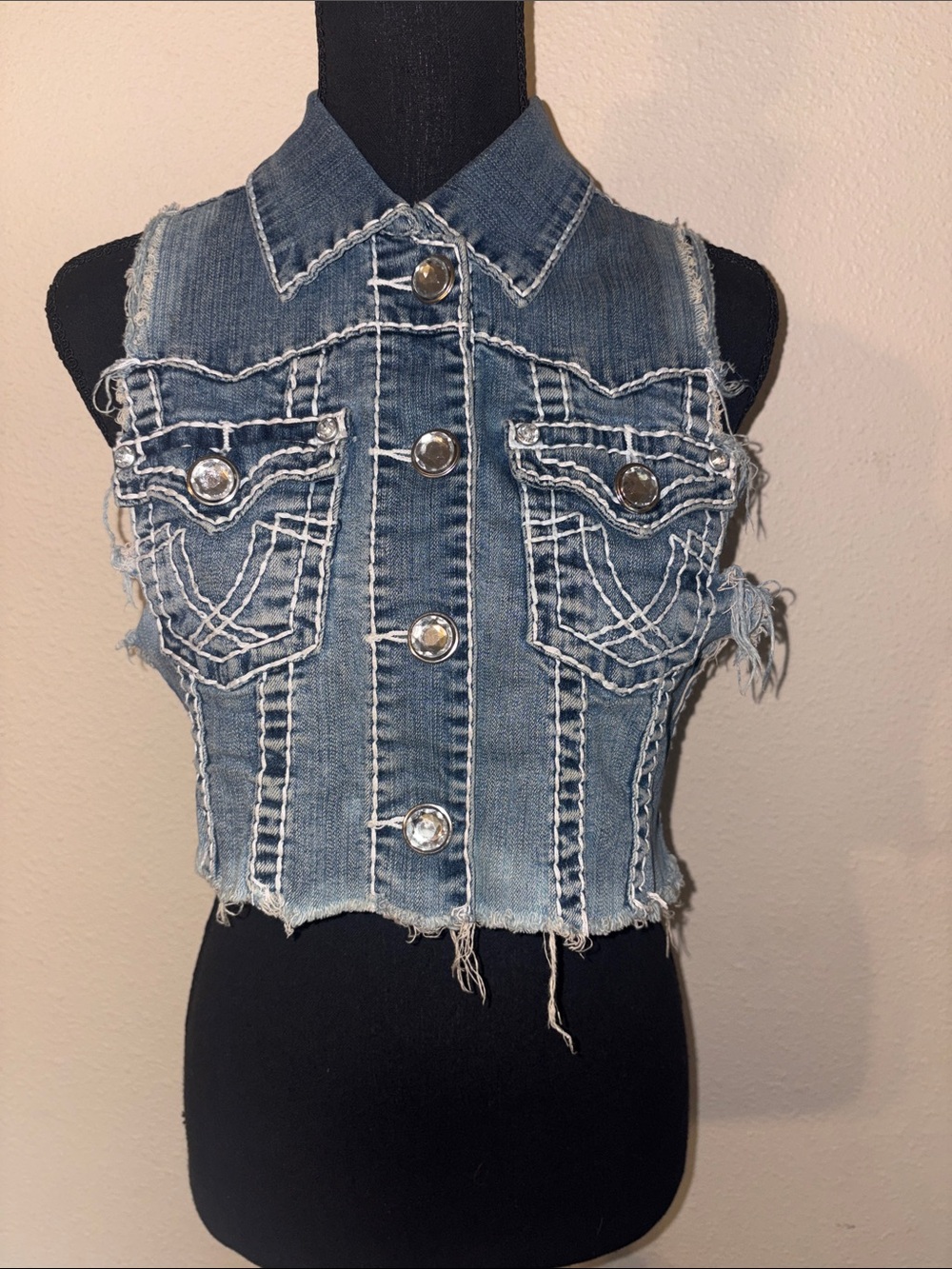 Vintage LA Idol Denim Vest Y2K